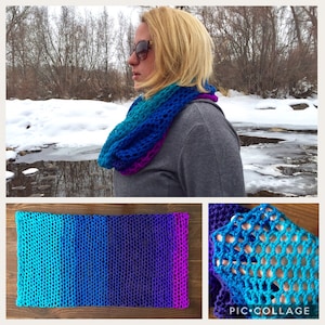 Enlightenment Cowl and Scarf Crochet Pattern and Tutorial, PDF Instant Download, Non-Profit Shop, Beginner Photo Tutorial, Scarf, Yoga Shawl