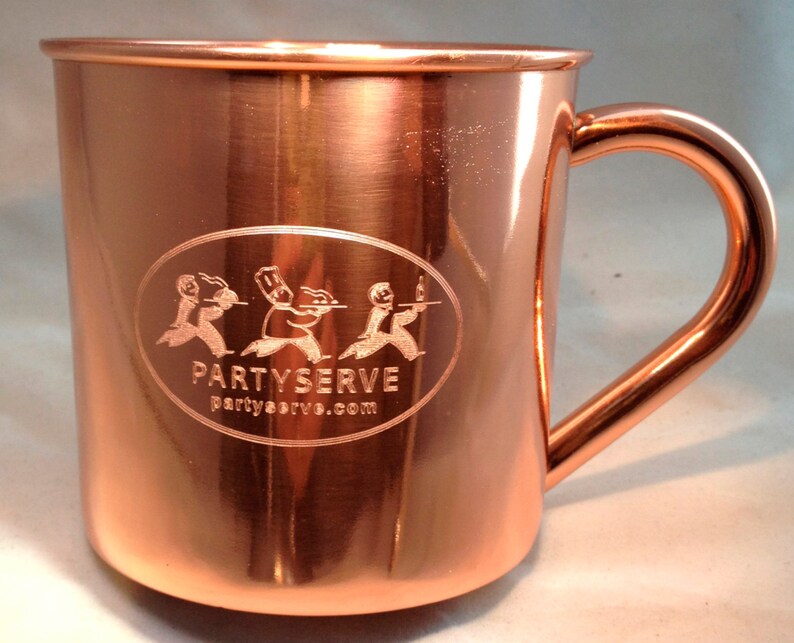 Copper Mug 14 oz Engraved Set of 4 Etsy