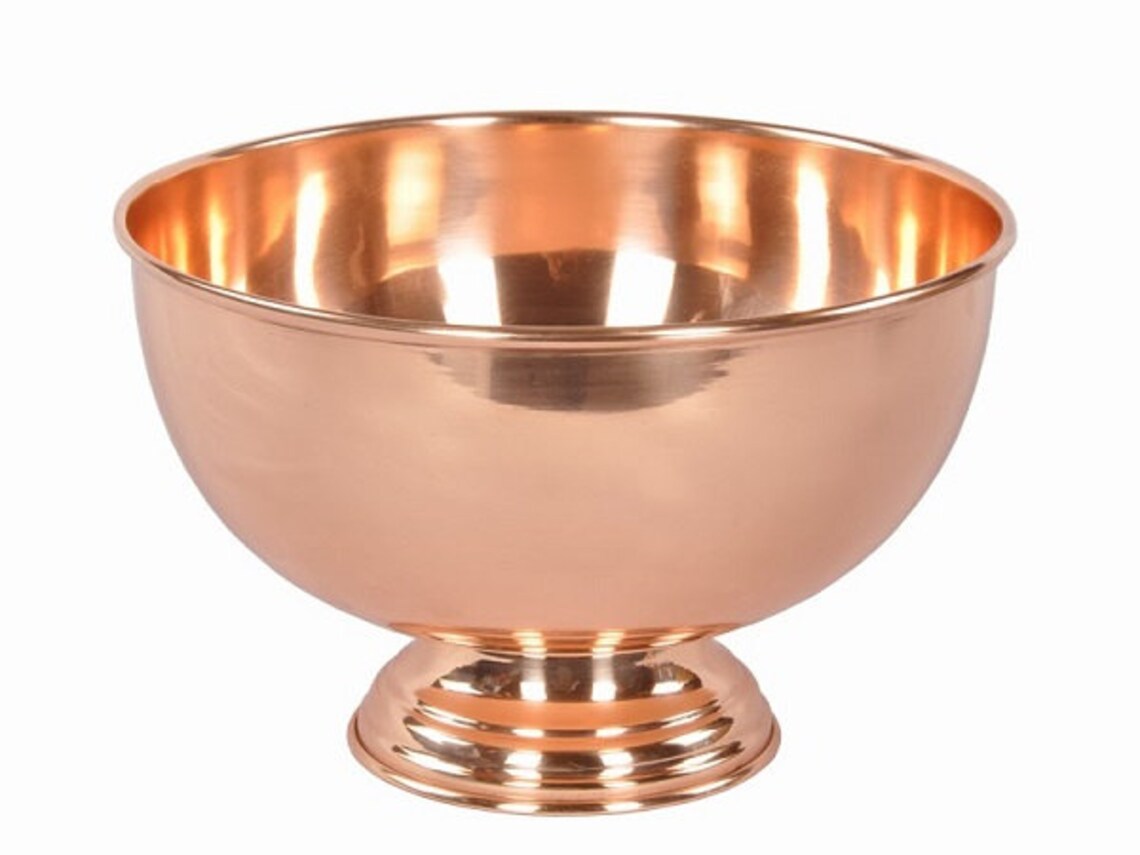 Copper Punch Bowl and Ladle Etsy