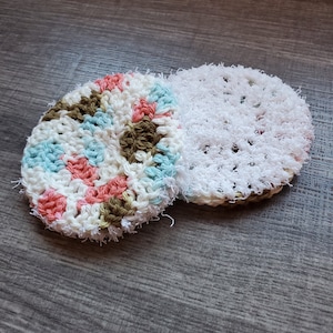Dish Scrubby - Cotton, Kitchen, Washable, Durable, Double-sided