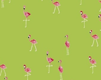 Flamingos - Flamingo Lime - Iza Pearl Design - Windham (42278-4)