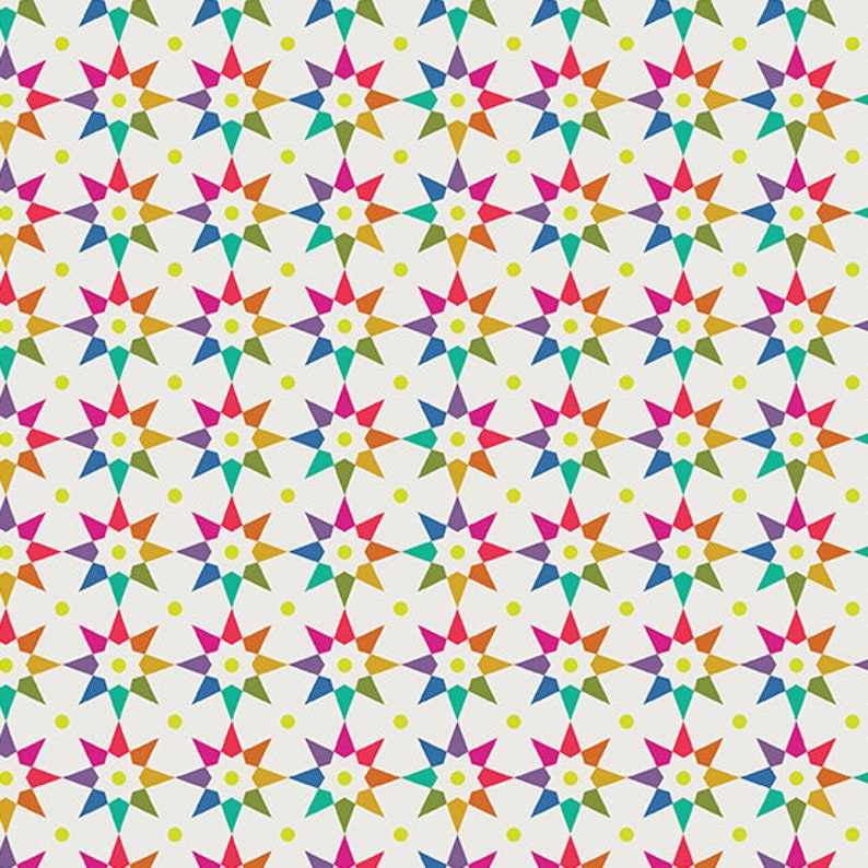 Art Theory Rainbow Star in Day Alison Glass Andover A-9703-L image 1