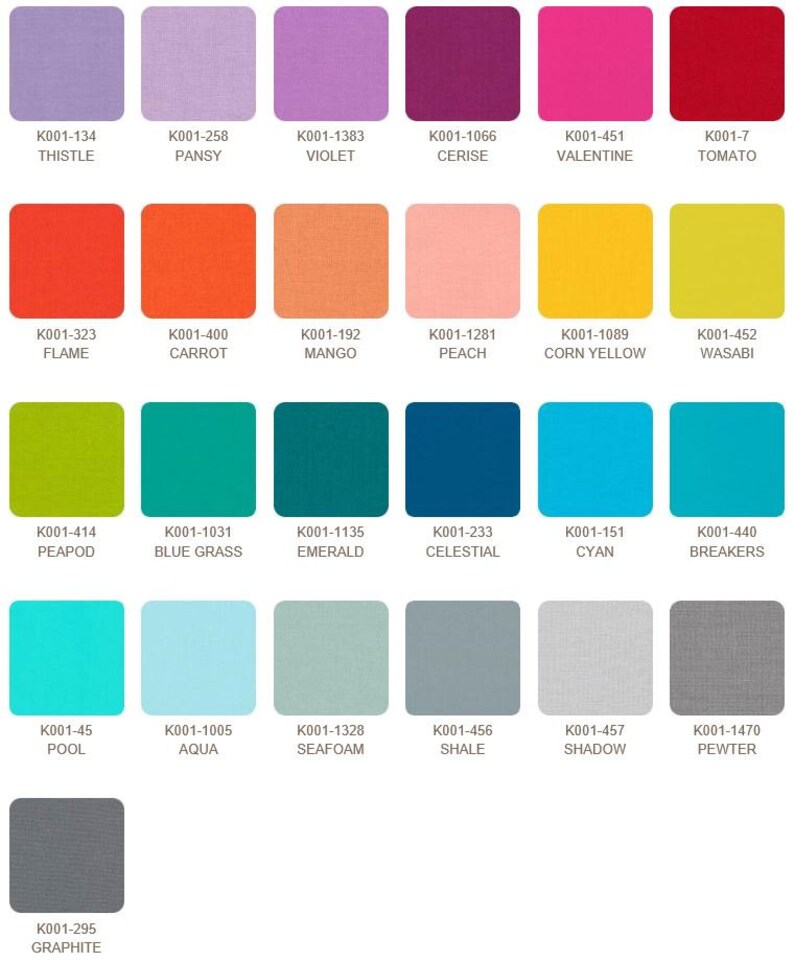 Robert Kaufman Elizabeth Hartman Designer Palette Half Yard Bundle