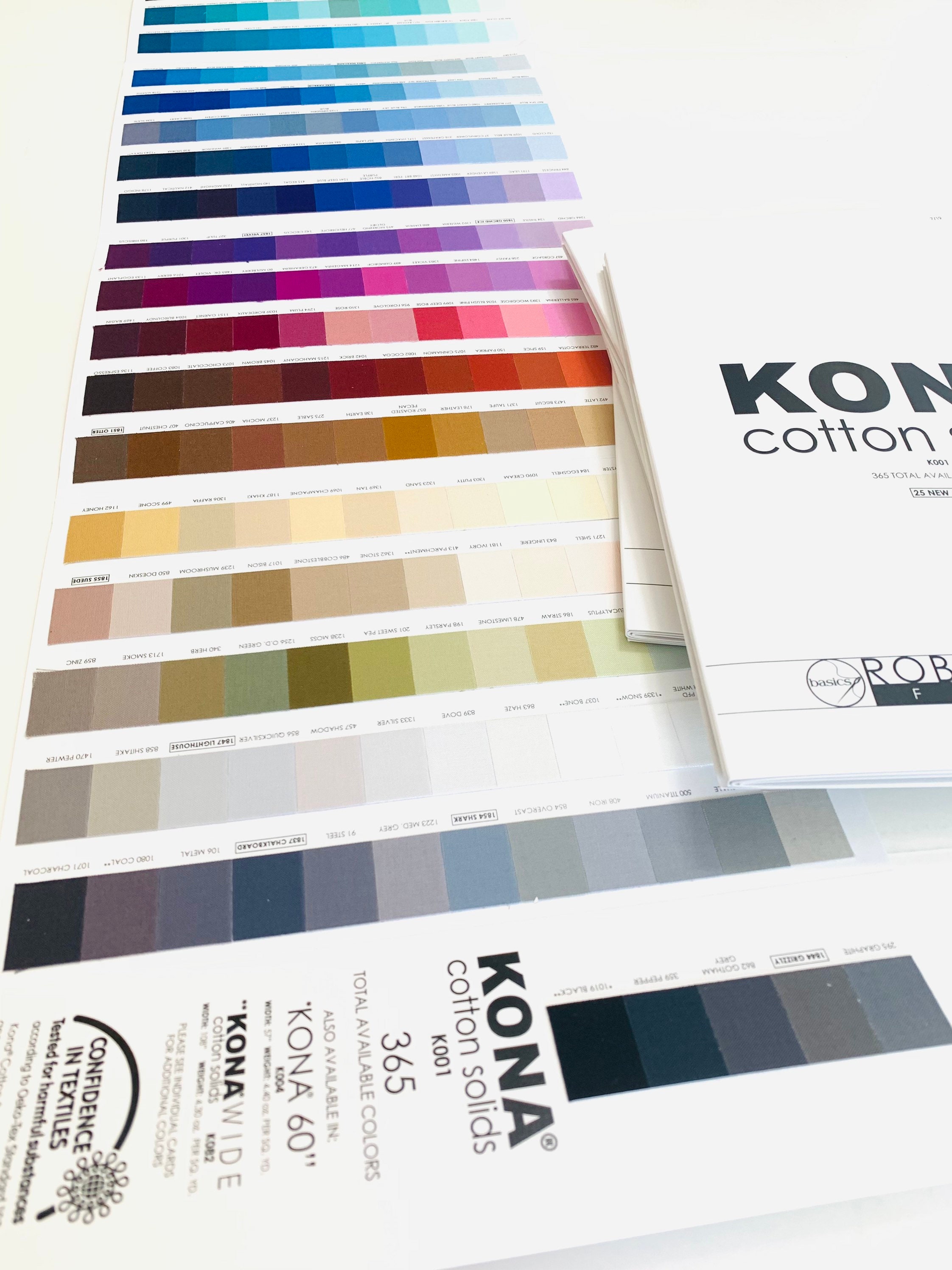 Kona Cotton Color Card 365 Colors - Robert Kaufman (K001C719) - US Fr…
