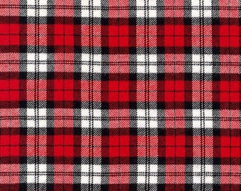 Highlander Flannel in Red - Robert Kaufman (SRKF-16936-3)