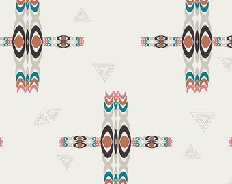 SALE Etno - Rhythmic Totems Sienna - Pat Bravo - Art Gallery Fabrics (ETN-40050)