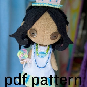 Human Doll Hand Sewing Pattern, Small Plushie Template (PDF Tutorial ...