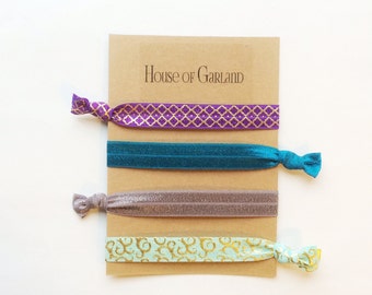 Katniss Set Of 4 Foe Hair Ties No Crease Hair Ties Girls Etsy