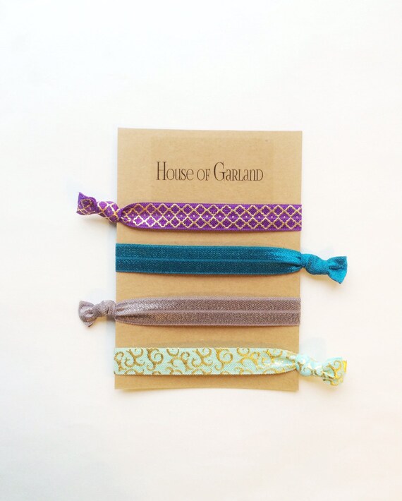 Enchanted Set Of 4 Foe Hair Ties No Crease Hair Ties Girls Etsy