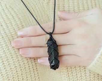 Obsidian Necklace - Etsy Hong Kong