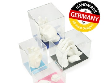 Acrylic Glass Cube with Felt Bottom, with personal labeling from Lucky Hands®