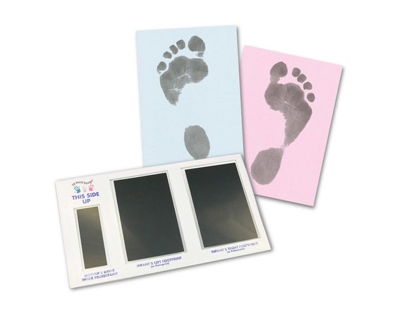 Inkless Footprint Kit for Babys, Black, 0-3 Months, Prints on Any