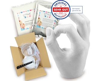 3D casting kit for 2 or 3 models with molding and casting powder; optional accessories include container, mixing cups and tools.