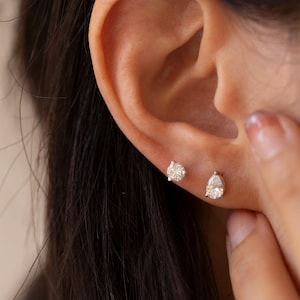 0.5 Carat Total Weight Diamond Earring Studs IGI Certified / VVS2 High quality  14K Solid Gold Lab Grown Diamond Studs with certification