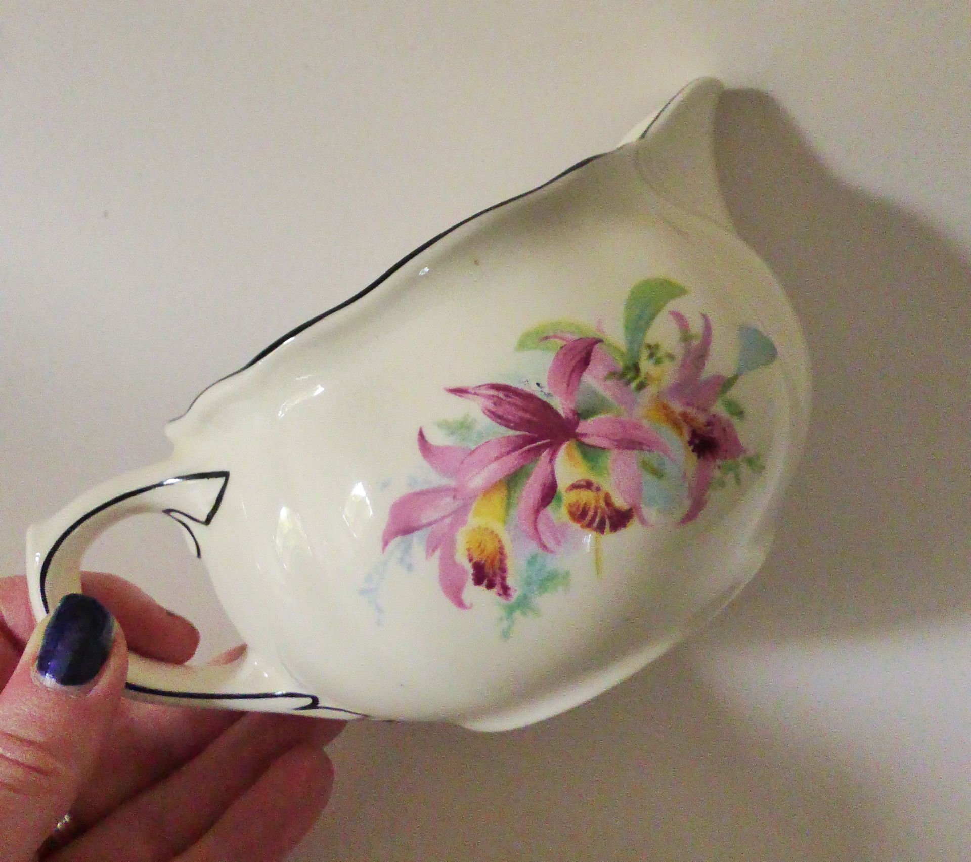 Royal Doulton Orchids Gravy Boat / Sauce Jug Art Deco 1930s Etsy