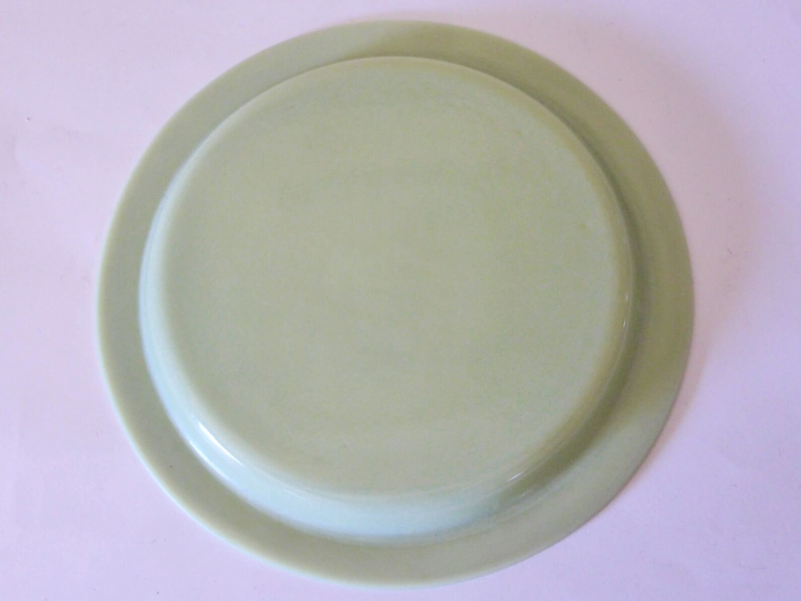 Rare Antique Jadeite Serving Plate With Acid Etched Lotus Etsy