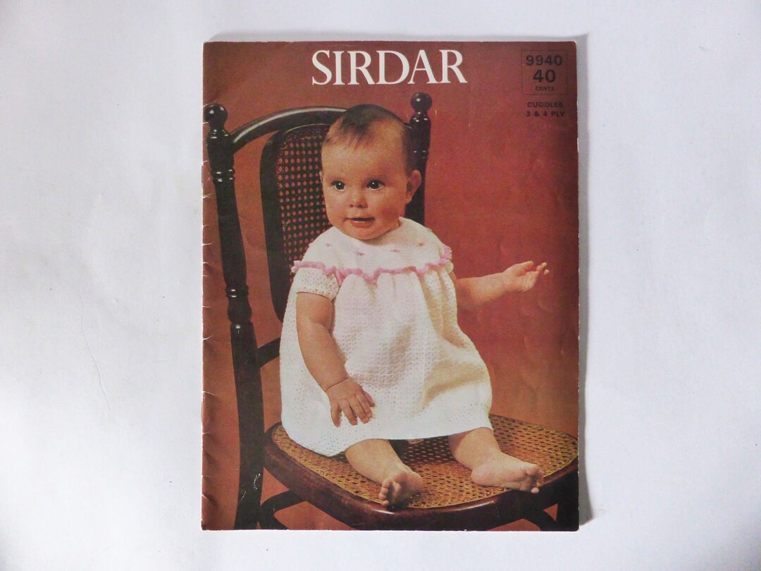 Vintage Baby Knitting Pattern Book Sirdar Wools Australia Etsy