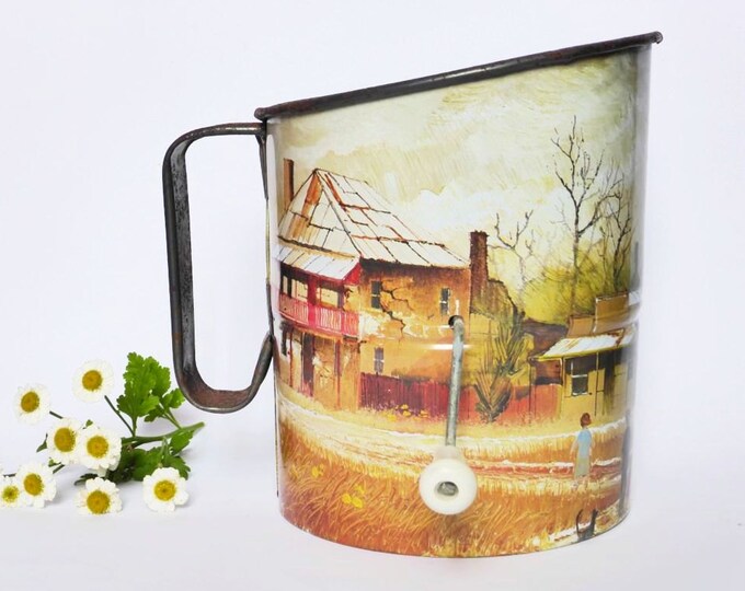 Vintage Flour Sifter, Australian, Maynard Waters, Rustic Decor ...