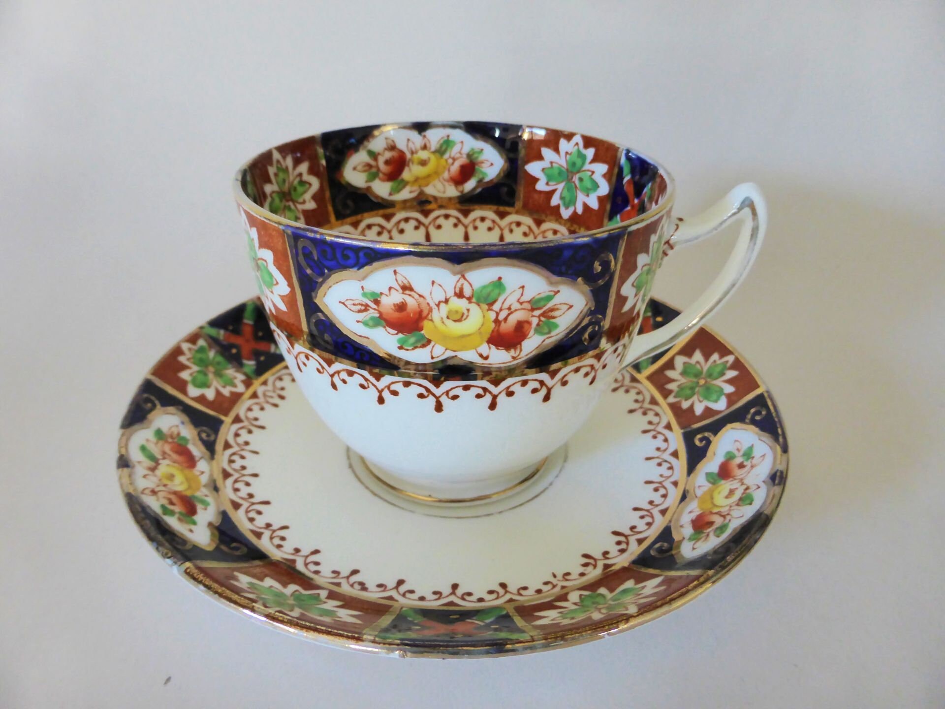 Gladstone China Imari Tea Duo Antique Hand Painted Tea Cup & Etsy