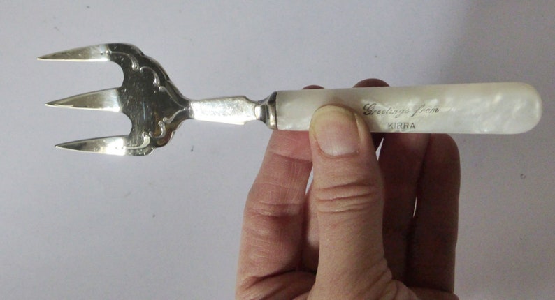 Collectible Vintage Kirra Serving Fork Beach House Mid Century Gold Coast Australia Original Souvenir Retro Kitchen Cool Gift Idea