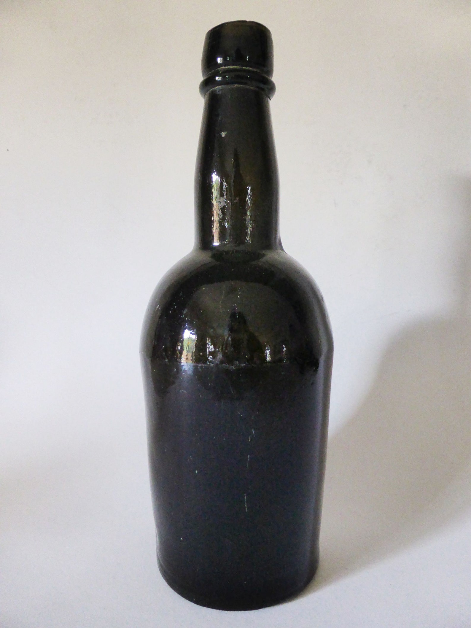 Antique Black Glass Ale Bottle 1800s Heavy Glass Beer Bottle | Etsy