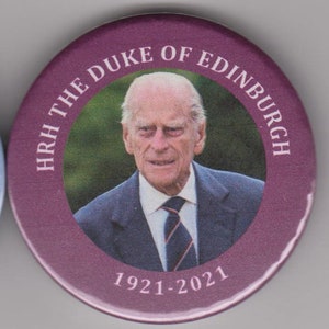 Commemorative fridge magnet to honour HRH Prince Philip, The Duke of Edinburgh 1921-2021. Collectable souvenir with modern photo