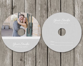 CD/DVD Label Templates - Wedding Photography CD Label Cover - Photo Dvd Packaging Design - CL05