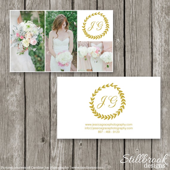 Custom Business Card for Photographers - Wedding Photograpy Business Card Template - DIY Instant Download Photo Business Card  - BC13