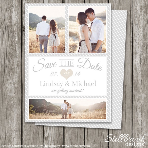 Save The Date Template Card - Printable Save the Date Photo Card - SD02