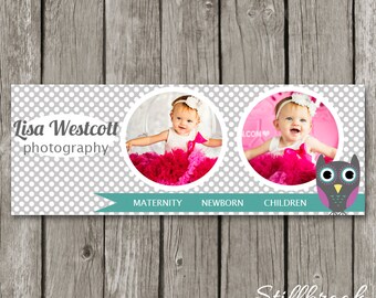 Facebook Timeline Template for Newborn Photographers - Facebook Cover Photo Portrait Photographer - Banner Template - TC31