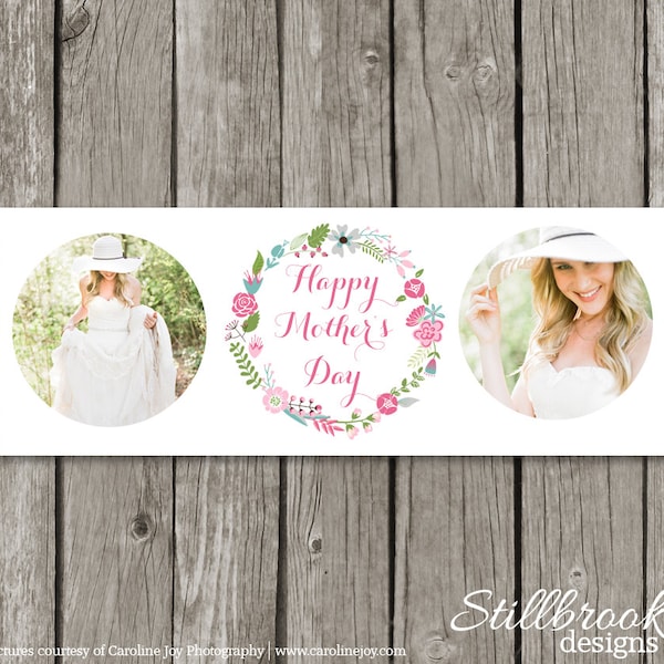 Día de la madre Facebook Timeline plantilla - Mini sesión primavera fotografía Floral Marketing Timeline - flor cubierta Foto portada - TC08