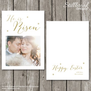 Easter Christian Card Set Christian Easter Card Templates for Photographers Easter Photo Card ECS01 image 4