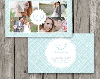 Tarjetas de visita de fotografía - Plantilla de tarjeta de visita para fotógrafos - Tarjeta de visita moderna - Fotógrafo recién nacido de boda de retrato - BC16