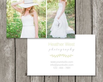 Photography Business Card Template - Simple Photo Business Card Design (Printable) - BC07