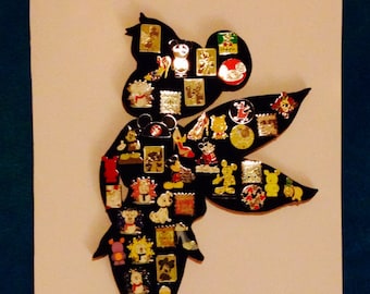 Disney Tinkerbell Pin Display. Hold lot of approx 40 pins