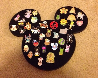 Disney Pin Board Large 14” wide Icon design, Mickey Mouse pin board Disney pin display board Disney soda fountain pins