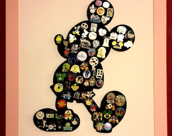 LARGE full body Mickey Mouse Pin display board. Showcase your Disney pins, fit about 70 pins