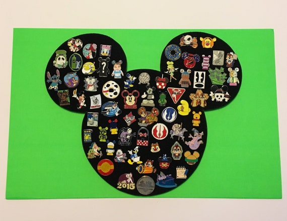 Xl Mickey Mouse Icon Disney Pin Display Board, Can Hold About 65 Pins 16 X  Large 