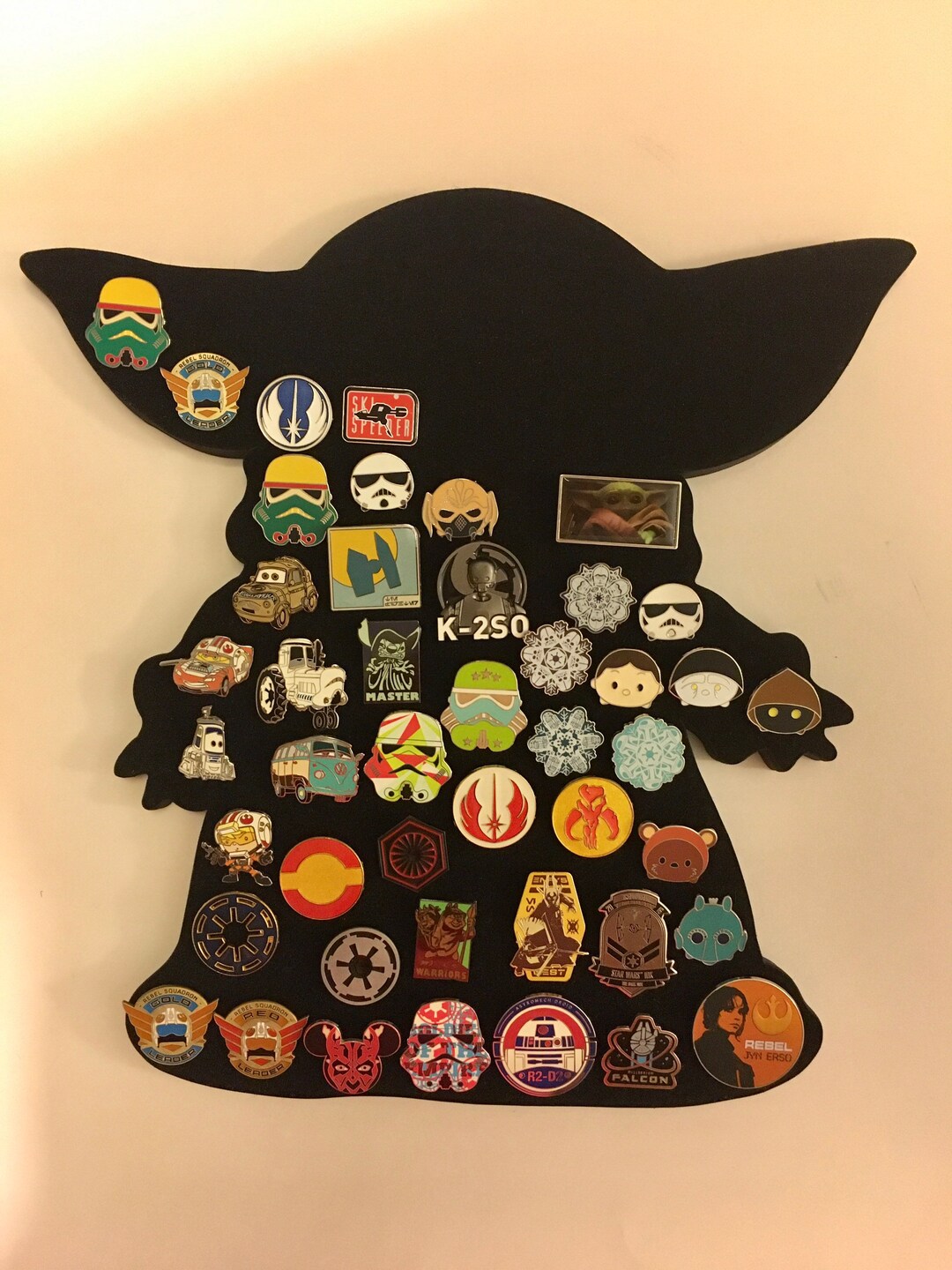 15” Star Wars Yoda Pin Display Board, Disney Mandalorian Pins Board Grogu -  Etsy, image size:1080x1440