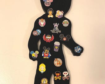 Groot Avengers pin holder Disney Marvel pin display board guardians of the galaxy Cork with Fabric top layer NOT painted cork