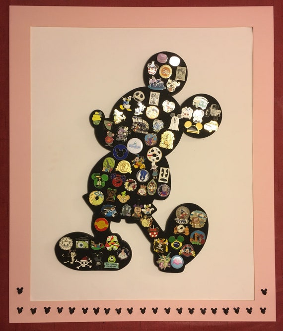 LARGE Full Body Mickey Mouse Pin Display Board. Showcase Your Disney Pins,  Fit About 70 Pins 