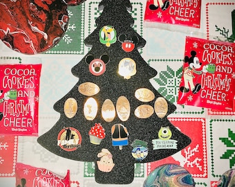 Christmas tree pin display board