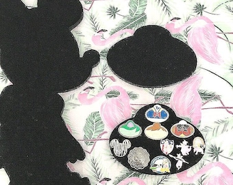 Small Disney pin board. Cast member ID badge design, Pressed penny display