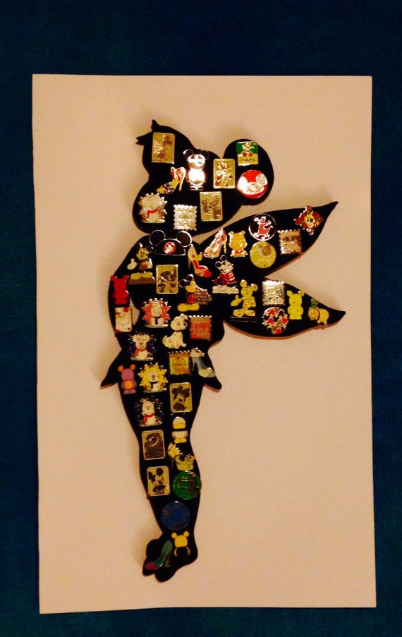 Disney Tinkerbell Pin Display. Hold Lot of Approx 40 Pins - Etsy display picture 1