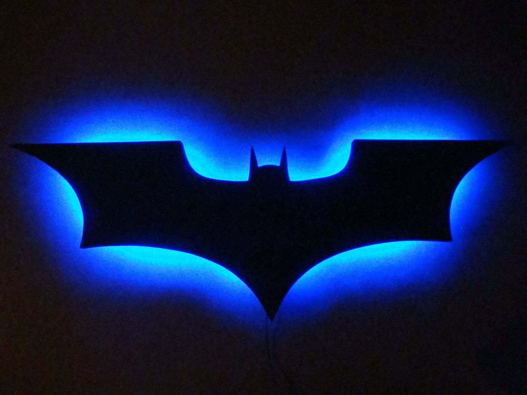 Batman Logo LED Wall Light / Night Light Etsy