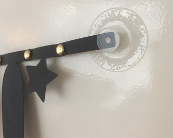 Suction Cup with tack | Easy Poster Banner Garland Hanging Fittings | Transparent Vinyl | 42mm diameter | 2 pieces per package