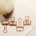 Skeleton Binder Clips Rose Gold Copper | Vintage Style | available in 2 sizes