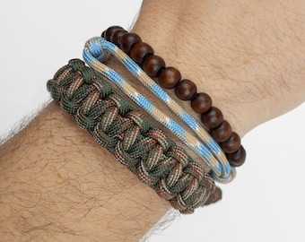 マッドマックス仕様　パラコードサバイバルブレスレットl パラコード ブレスレット オレンジ  ハンドメイド