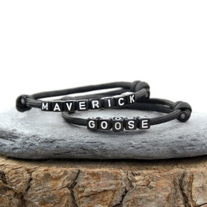 Maverick & Goose Set of 2 adjustable paracord bracelets, Handmade in the UK