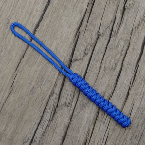 425 Paracord Lanyard, Good for Knife, Multi Tool, Torch, Keys 3mm cord Handmade in the UK Royal Blue